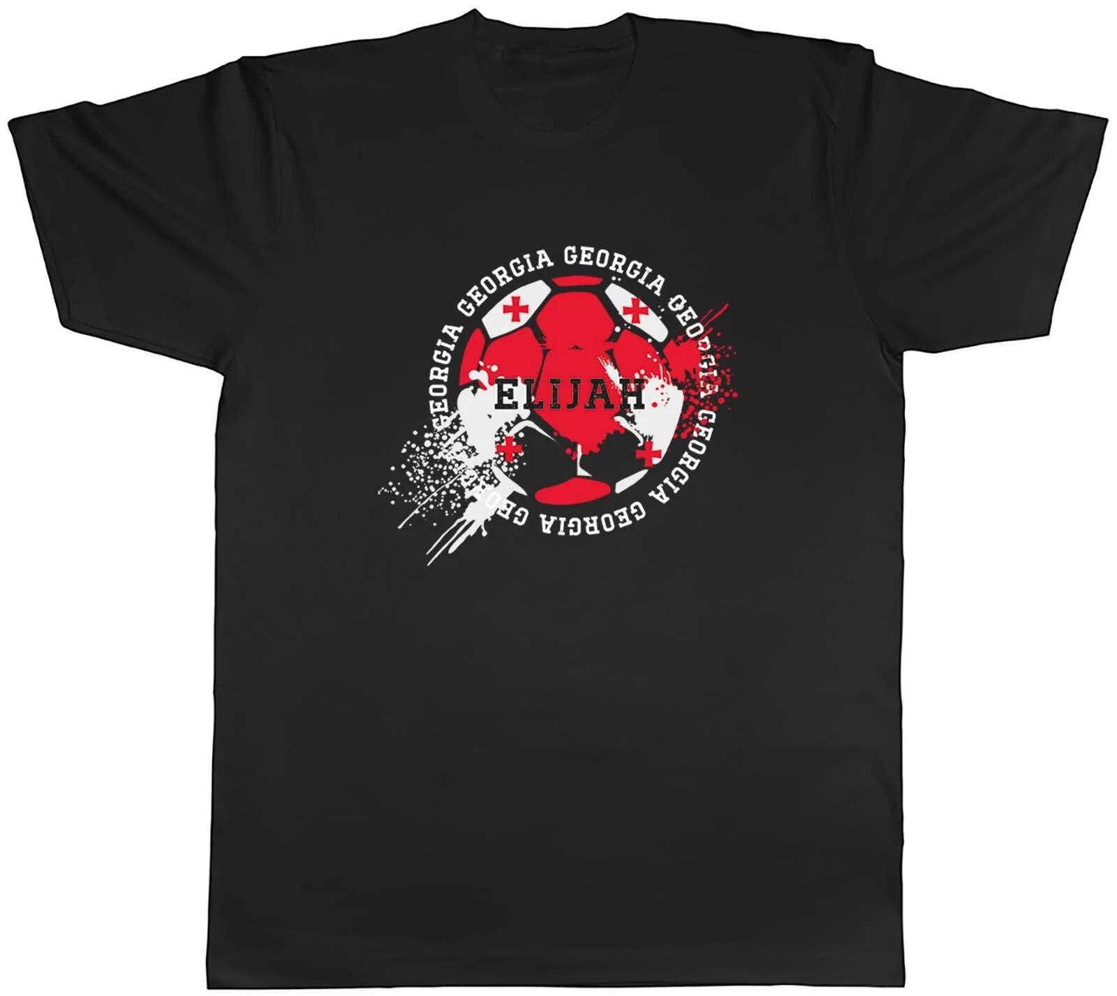 Personalised Georgia Football Sports Mens Unisex T-Shirt Tee Gift XXXL