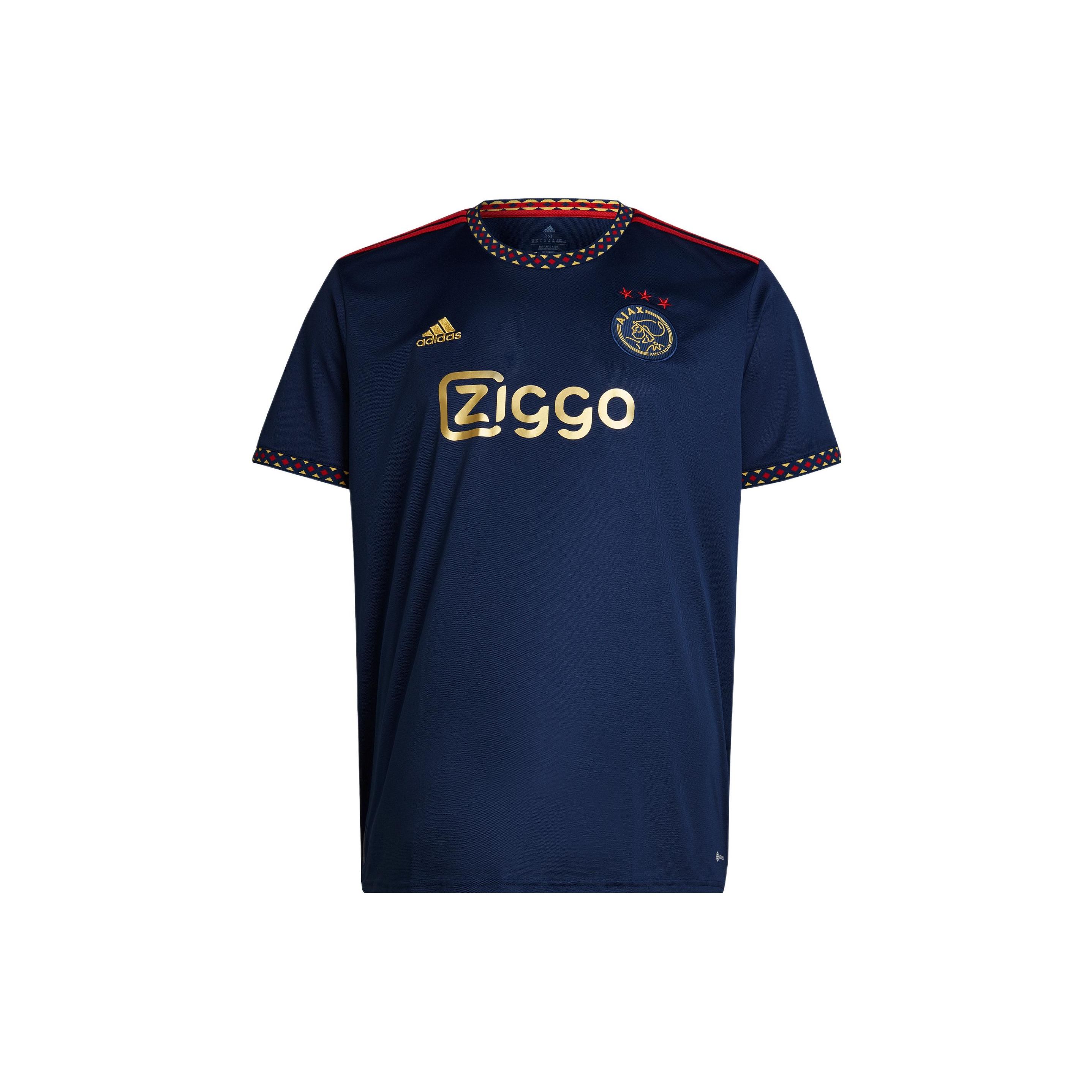 

Футболка Adidas Ajax Team Away, мужская спортивная футболка Fan Edition, темно-синяя H58251