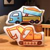 53Cm Plush Transportation Plush Pillow Stuffed Soft Excavator Cement Truck Ambulance Fire Fighting Truck Decor For Sofa Chair