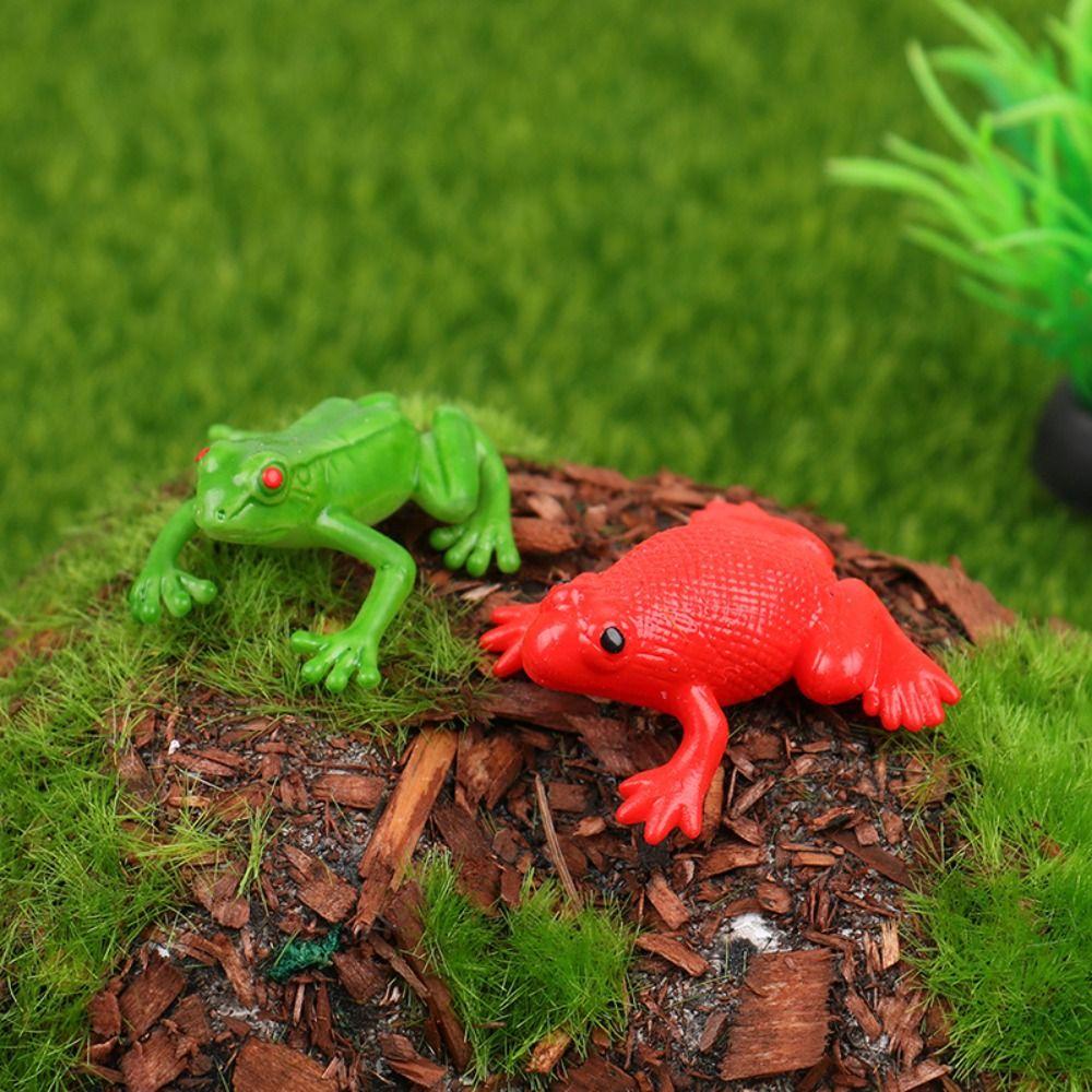 Schwimmendes Wassertier-Spielzeug Quetschfrosch-Spielzeug Frosch-Modellspielzeug Scherz-Simulations-Froschmodell Quetschfrosch