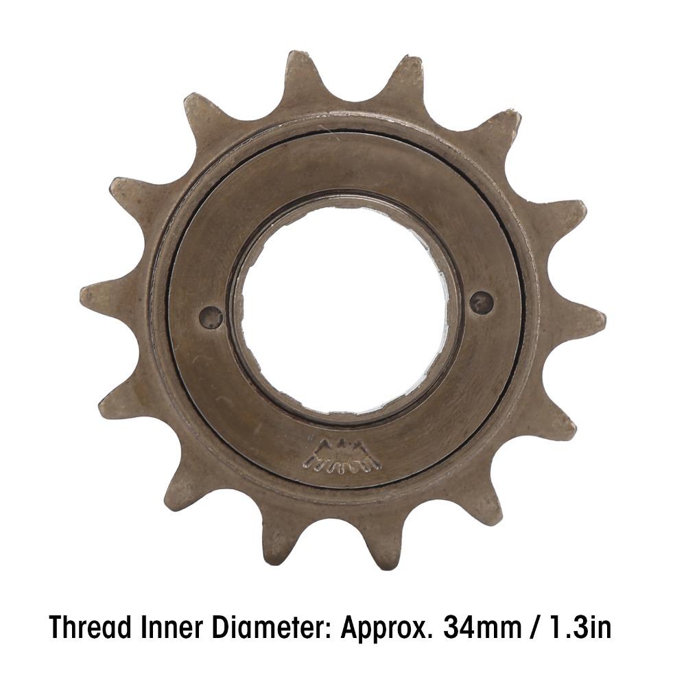 Steel Bike Freewheel 14T Teeth Single Speed Bike Freewheel Cycling Accessory