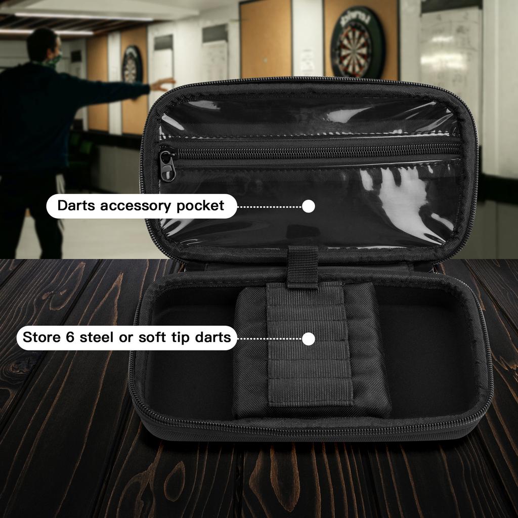 Pouzdro na šipky z pěnové hmoty EVA pojme 6 šípů a příslušenství Nástavce a hroty pro šipky s ocelovou špičkou a šipky s měkkým hrotem