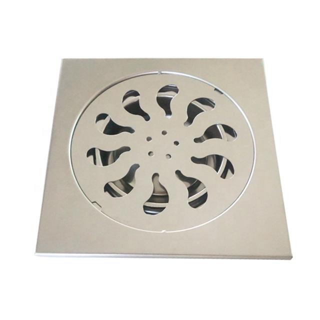 Low Price Square Toilet Floor Drain Stainless Steel Cover for Bathroom Shower for Hotels (Silver,Stainless Steel) серебряный