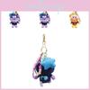 Charming Anpanman Bacteria Plush Toy Keychain With Colorful Star Accessories