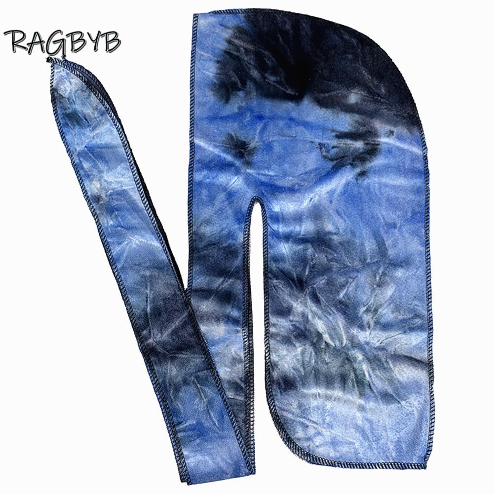 Unisex Männer Samt Durag Bandanas Für Männer Batik Print Samt Durags Langes Bandana Haarkappe Wellen Kappe Schal Durag