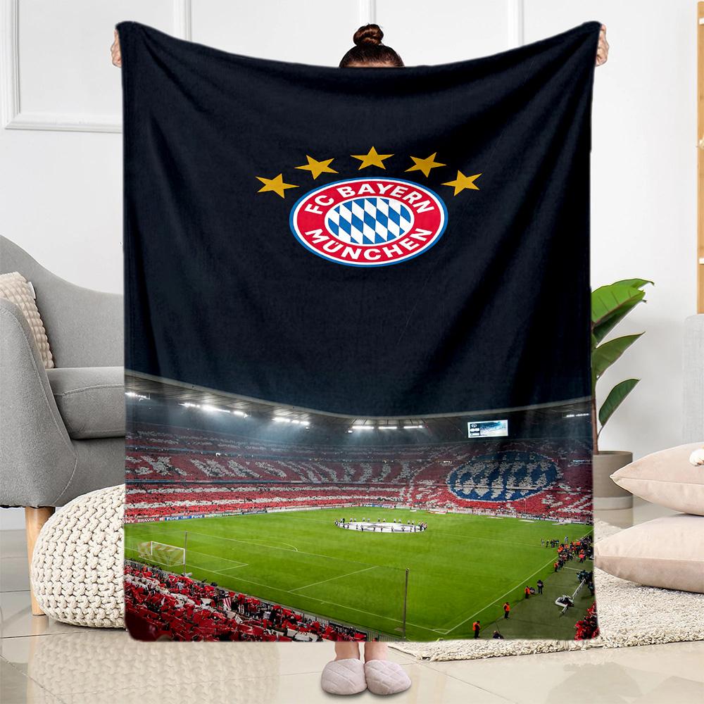 Bayern Munich Blanket Ultra-Soft Perfect for Seaside Bedding Bed All-Season Use Stylish Decor Gift for Travel Home Birthdays