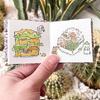 Feileniao Portable Mini Cloth Watercolor Sketchbook - 300g Palm-Sized Handmade Fountain Pen-Friendly Light Color Painting Book