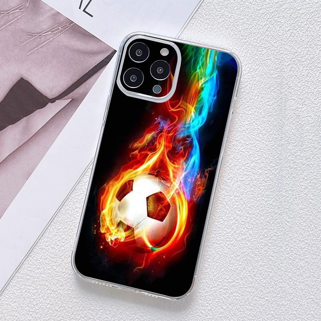 Soccer Football Love Phone Cover Casing for Motorola Moto G13 G14 G53 G54 G62 G72 G82 G84 E13 E20 G42 G32 G23 G22 Soft TPU Case