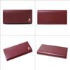 Paul Smith Long Wallet with Marquetry Stripe Rabbit Pattern, Leather with Coin Purse, 873734 P165PSQ165 (No Engraving, Wine)