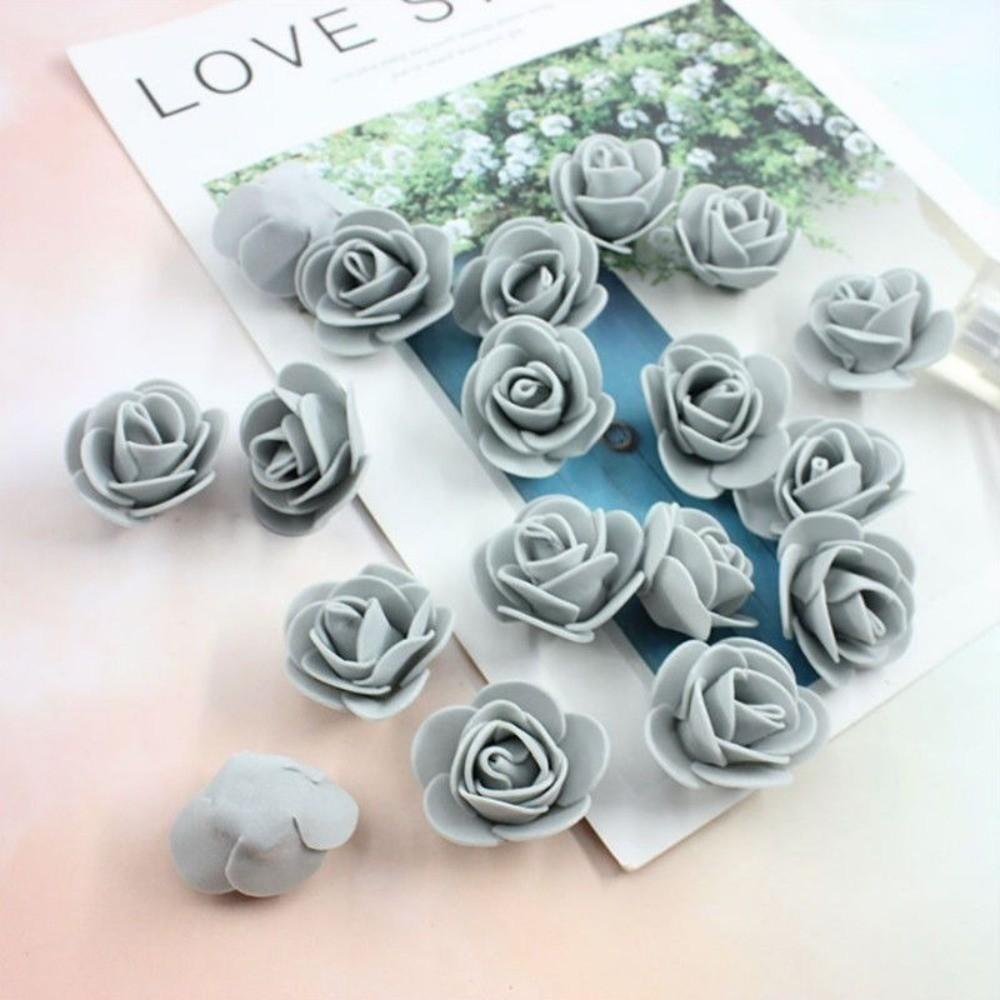 3cm Künstliche Blumen Handgefertigte Blumenmaterialien Schaumstoff Rosenköpfe Valentinstagsrose