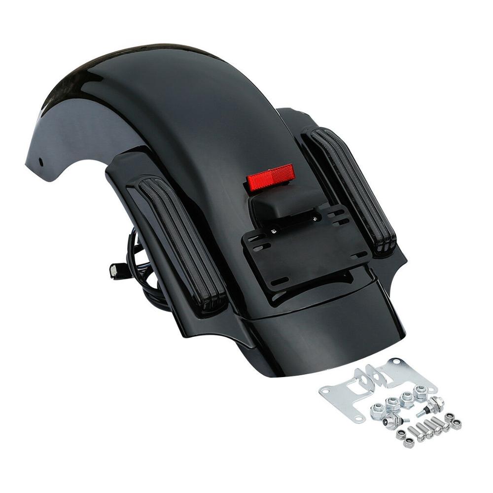 Motorcycle Chopped Trunk 5 Saddlebags Rear Fender For Harley Road King Street Glide Road Glide 2014-2024