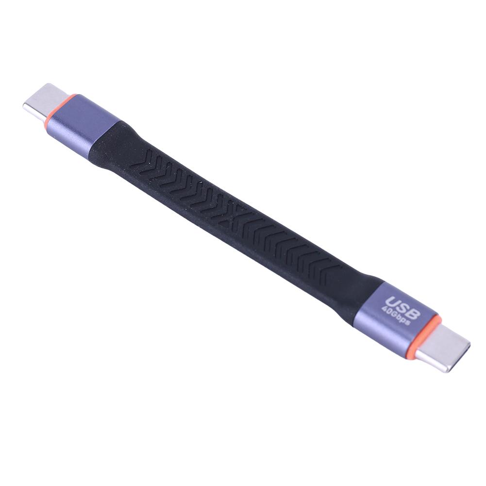 USB4 Short Cable PD100W USB3.2 Fast Charging USB Short Data Cable 20V 5A 40Gbps USB C To Type C Cable 8K 60Hz for SSD Powerbank