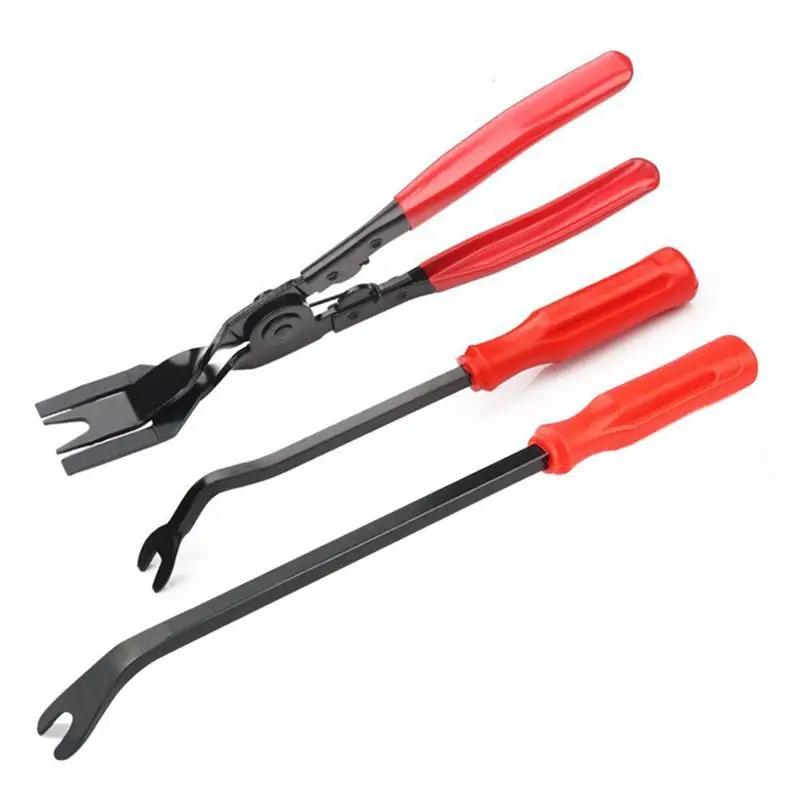 1-3PCS Car Clip Pliers Tool Panel Clip Pliers Set Fastener Remover Auto Retainer Clip Trim Rivet Removal Tool Auto Door Car Uph