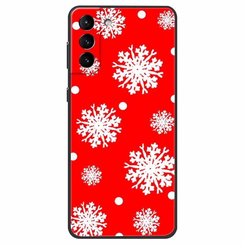 Christmas Case For Samsung S21 Plus Case S21 FE Silicone Soft TPU Cover for Samsung Galaxy S21 / S21 Ultra FE + 5G Case New Year