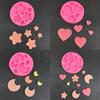Ice Cube Craft Soap Candle Gumpaste Chocolate Dough Molds Heart Moon Star Shape Cake Cookies Mold Gift for Baking Lover