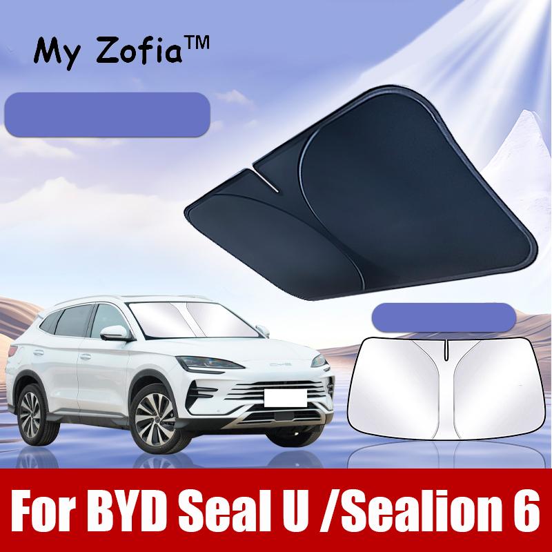 For BYD Seal U Sealion 6 Song Plus 2024 2025 2026 Car Windshield Sunshade Cover Anti UV Protection Auto PartsWindshield Sunshades 1