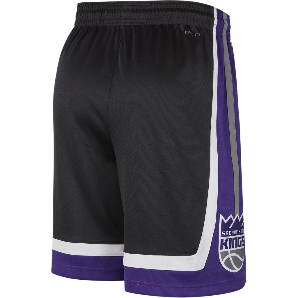 Nike X NBA Dri-FIT Swingman Icon Edition Sacramento Kings Comfortable Casual Basketball Shorts Men shorts Black White DX8729-010
