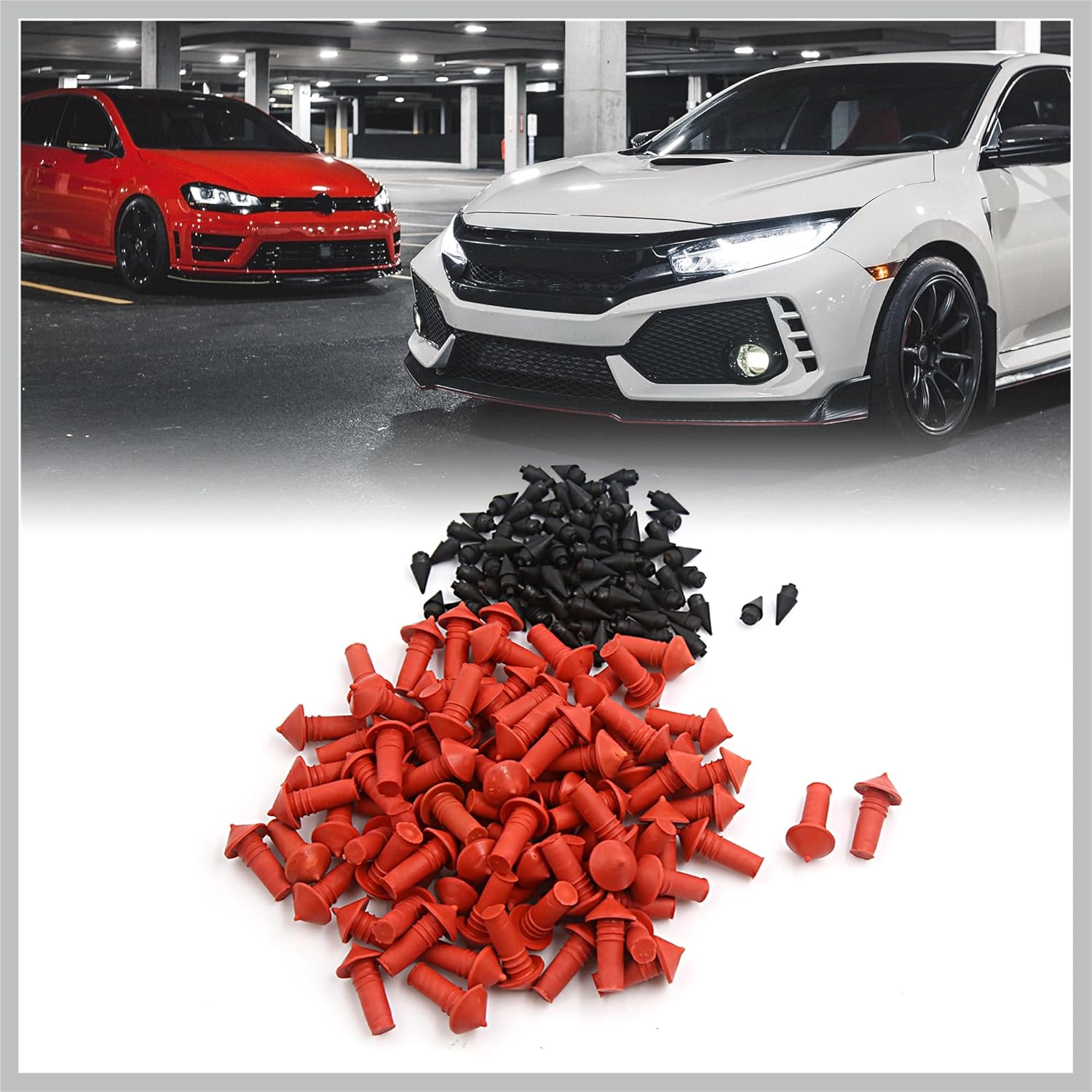 

170Pcs Car Universal Mushroom Shaped Tire Repair Insert Plugs Red Black Replacement Car Parts