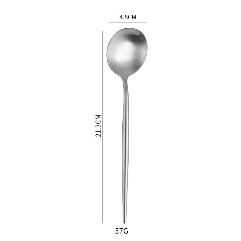 304 stainless steel spoon, imitation hot hollow handle Korean spoon, long handle spoon to eat rice spoon, meal spoon