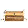 Woven Bamboo Cylinder Bag With Pearl Chain For Daily Casual Women