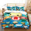 Duvet The Octonauts Cartoon Pillowcase Bedding Set Adult Boy Girl Bedroom Decoration Children Gift Single Double Large Size