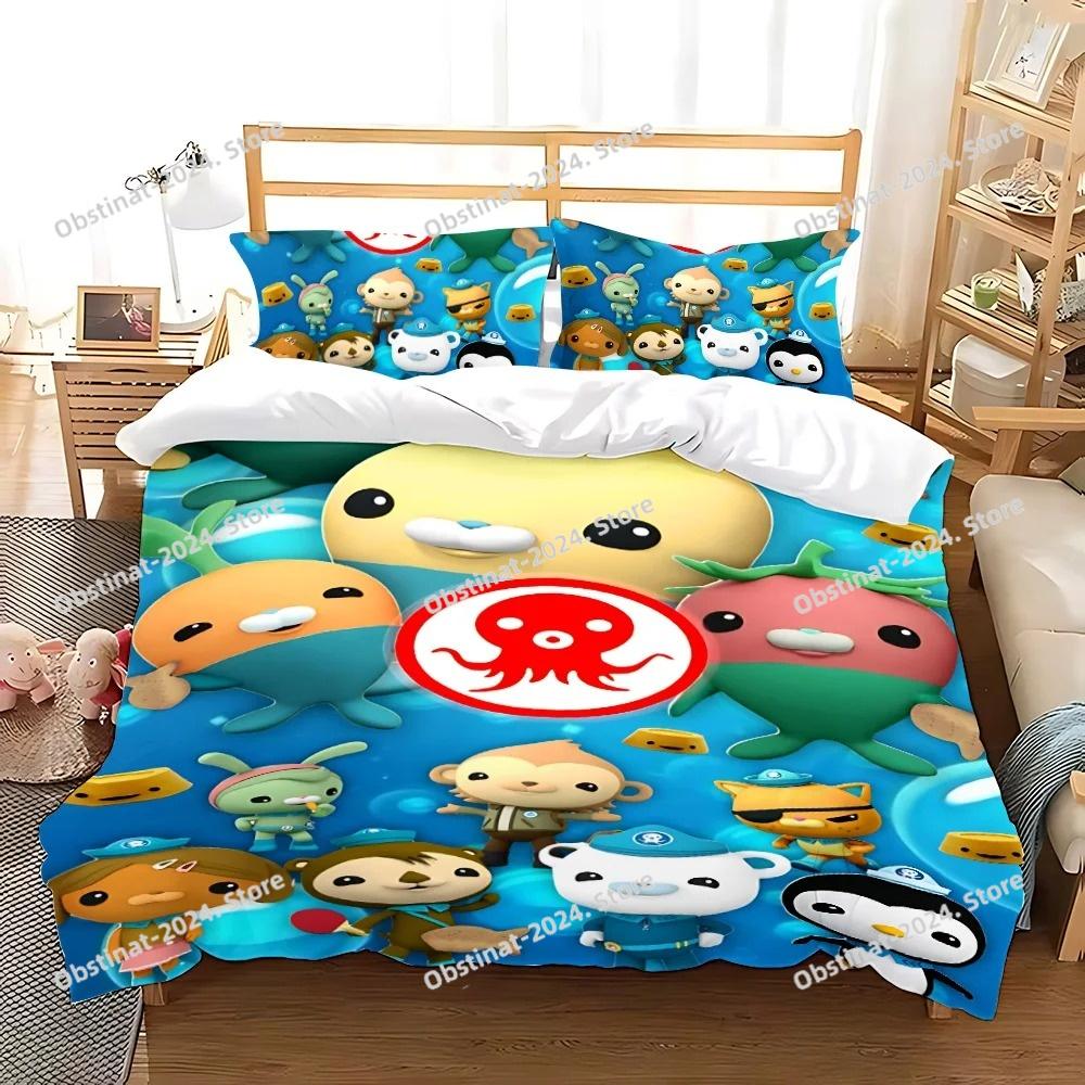 Duvet The Octonauts Cartoon Pillowcase Bedding Set Adult Boy Girl Bedroom Decoration Children Gift Single Double Large Size