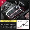 For BMW 5 7 Series X3 X4 F01 F10 F25 F26 Car Styling Gear Shift Panel Multimedia Buttons Handrest Cover Sticker Trim Accessories