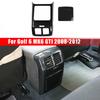 Carbon Fiber Rear Air Outlet Vent Trim Protection Cover Anti-Kick Panel For Golf 6 MK6 - 2008-2012