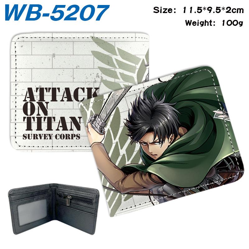 Attack on Titan Geldbörse Anime Bi-Fold Kartenhalter Eren Levi Kurze Geldbörse 1 Stück
