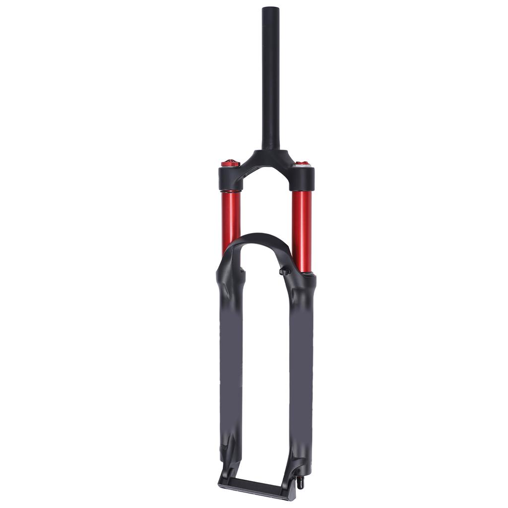 29in MTB Front Suspension Fork Red Double Air Chamber Suspension Straight Steerer Manual Lockout Aluminium Alloy Bike