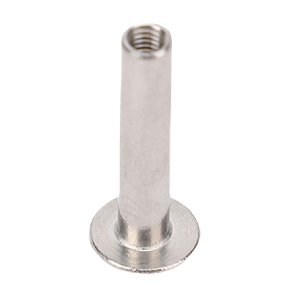 100 Pairs 0.16x0.79x0.33in Rivet Stud Set M3 Stainless Steel Flat Round Head Rivets and Screws for
