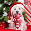 2pcs Christmas Plaid Pet Bandanas Santa Claus Snowman Dog Saliva Towel Triangle Scarf Christmas Decorations for Dog Pet Supplies