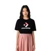 Converse Art OS Drop Shoulder Sleeve T Shirt Women's Black Unisex 10017799-A02