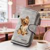 1PC Yorkshire Terrier Women's Long Wallet Tri - fold Card Holder with Multiple Slots Printed Zipper Card Wallet Cash ID Credit Card Organizer for
