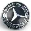 1pcs 57mm Star Flat Hood Bonnet Logo Emblem Badge For Mercedes Benz W204 W124 W201 W202 W212 W220 W205 automobile Accessorie GL1