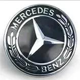 1pcs 57mm Star Flat Hood Bonnet Logo Emblem Badge For Mercedes Benz W204 W124 W201 W202 W212 W220 W205 automobile Accessorie GL1