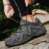 Retro Men's Workwear Platform Shoes Non-slip Wear-resistant Mountaineering Hiking Shoes Outdoor Camping Hunting Sneakers 2025