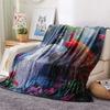 Peacock Print Flannel Blanket, High quality Comfortable for All Seasons, Home Decor, Warmth and Comfort, Perfect for Christmas Gifts