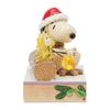 JIM SHORE Snoopy Woodstock Roasting 6017235 & <Christmas>