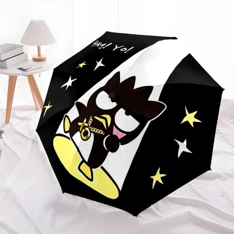

1pc Sanrio Gudetama Automatic Folding Umbrella - Portable 3-Fold Design with Iron Frame, Perfect for Outdoor Use, Festive Gifts, Fans, Travel, Daily U