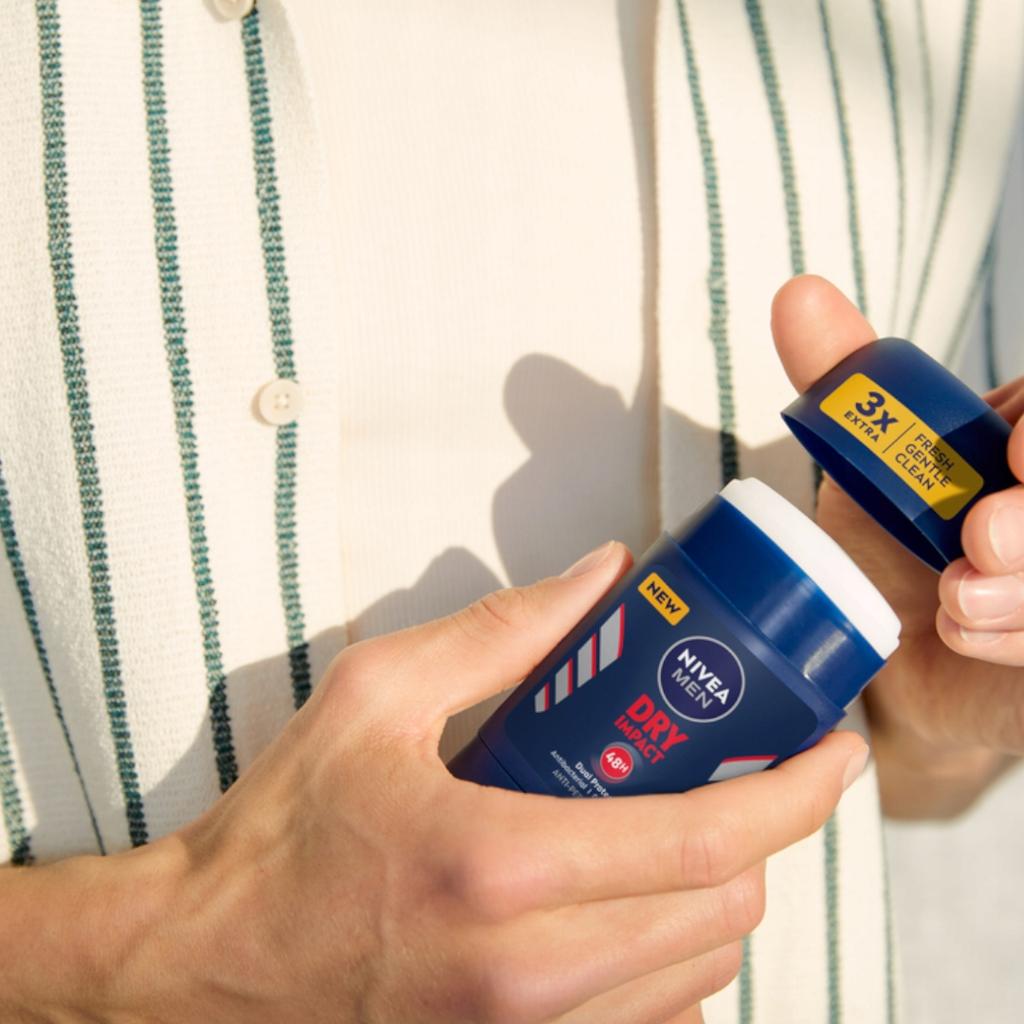 Nivea Men Dry Impact Antyperspirant W Sztyfcie Dla Mężczyzn 48H 50Ml
