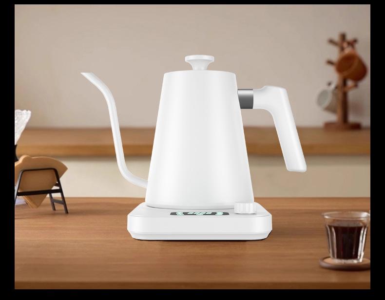 Intelligente Schwanenhals-Elektro-Teekanne für Pour-Over-Kaffee mit konstanter Temperaturregelung