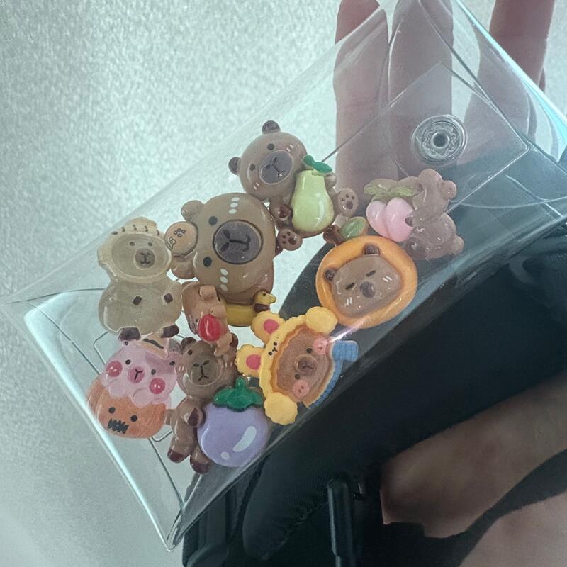 Zufällige Capybara Figur Gacha Beutel Schlüsselanhänger Gaku Tascheku