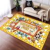 Movie Night Cinema Washable Rug, Soft Non-Slip Carpet for Home Theater Living Room, Retro Pop Culture Decor Floor Mat