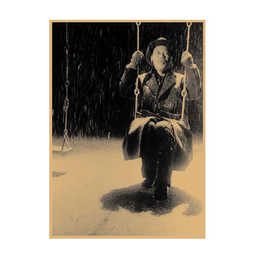 

Desire for Life Japanese Izakaya Retro Movie Poster Kraft Paper Wall Art 29.7X42cm (A3 size)