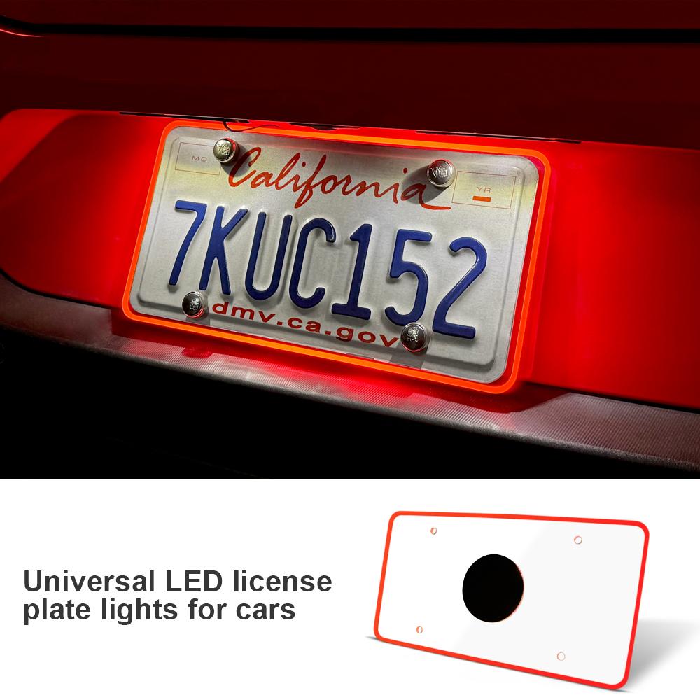 License Plate Light Universal Trim for Tesla Model 3 Model Y 2017- Highland 2024 Juniper 2025 Led Proposal Decor Accessories