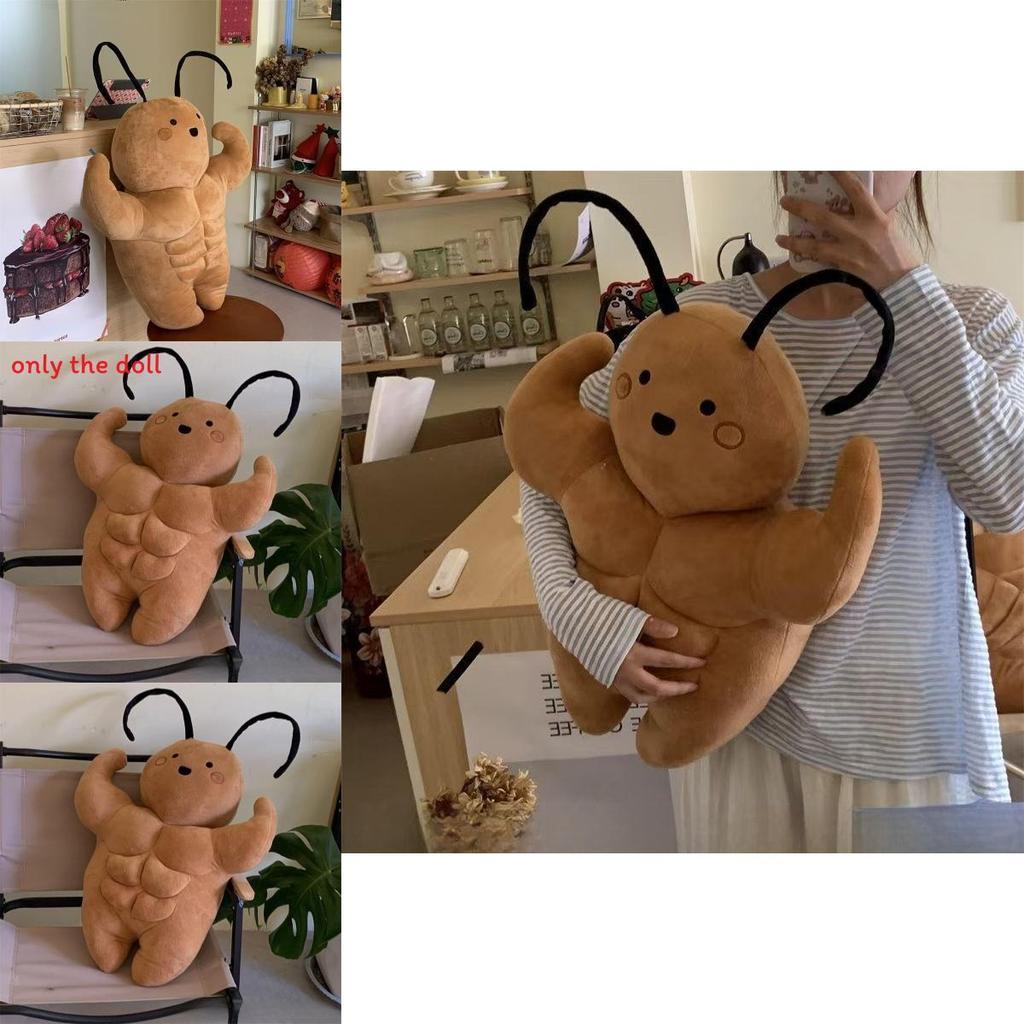 Niedliches Niedliches Großes Kakerlaken-Plüschtier mit Muskulösem Design für Kinder und Sammler
