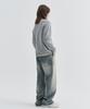 EZIO Plain Round Knit_Melange Gray