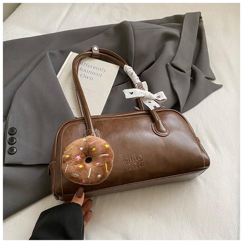 

High value retro large capacity armpit bag new fashion pillow bag niche commuter shoulder women s bag коричневый