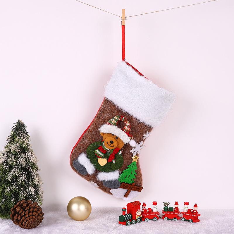 Christmas Stocking Gift Bag – Candy & Ornament Holder for Tree Decorations